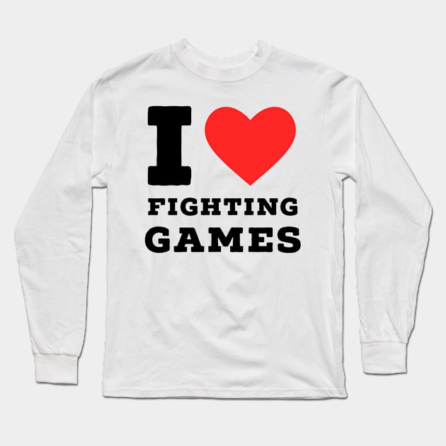 i love fighting game Long Sleeve T-Shirt by richercollections